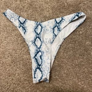SHEIN bikini bottoms snake skin
